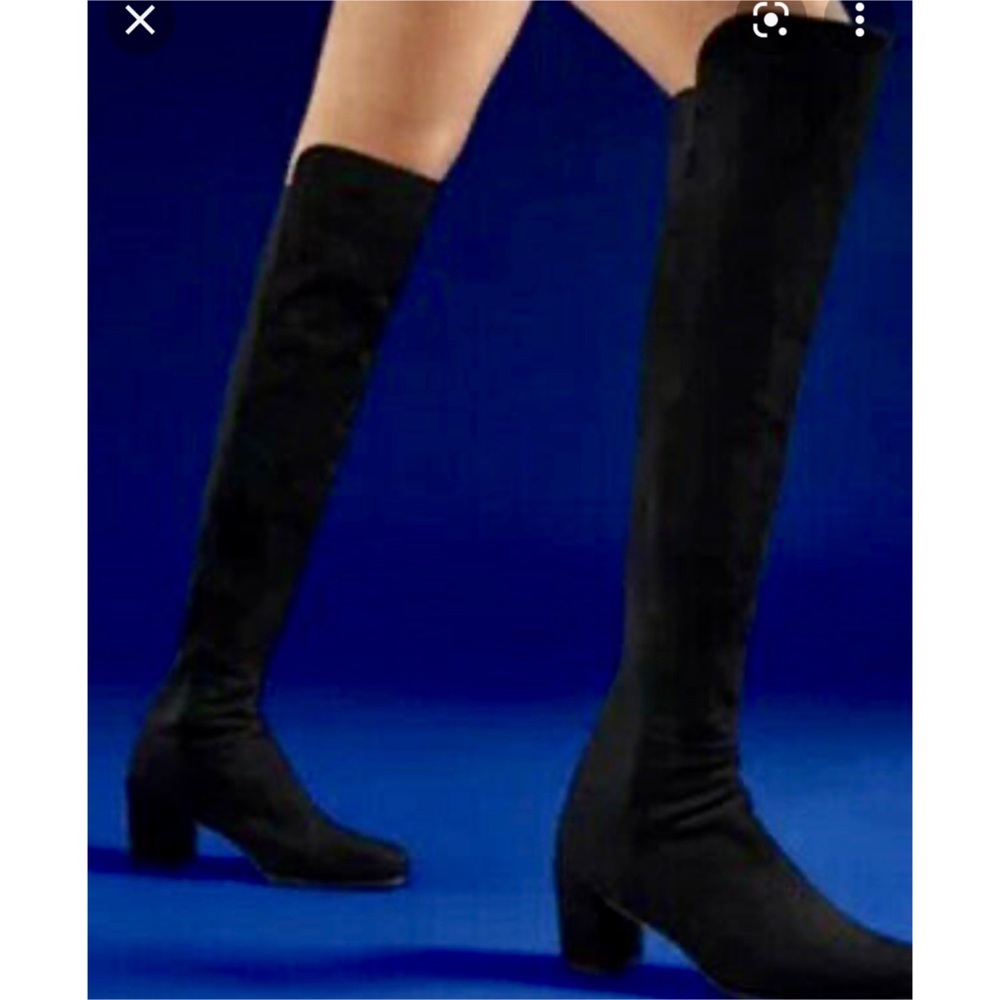 Stuart Weitzman Gillian 60 Black Suede Over-the-Knee Boot 7